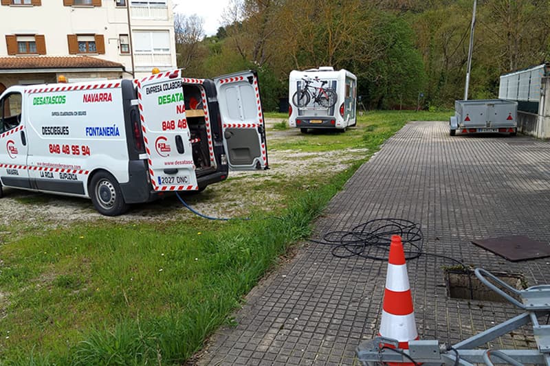 tuberías liberadas tras limpieza de obstrucciones